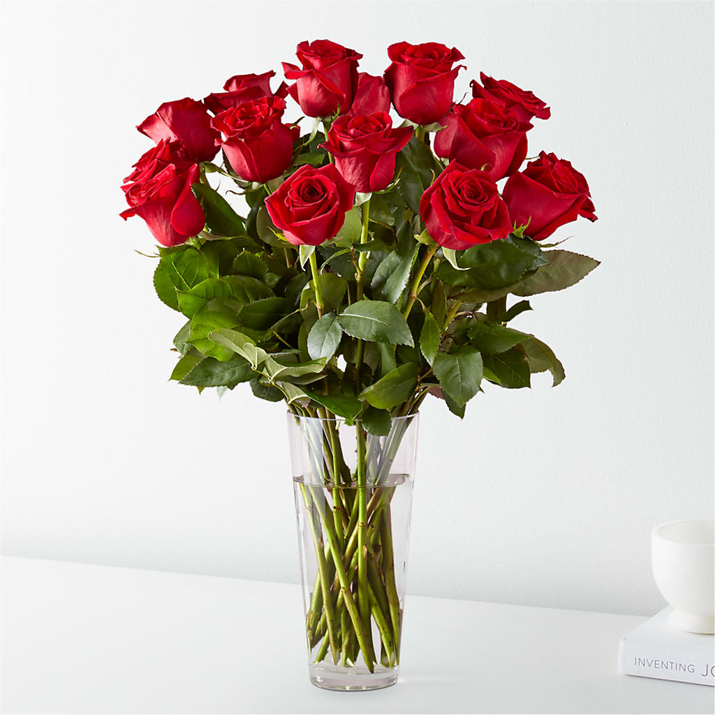 Long Stem Red Rose Bouquet – PETAL & VINE DESIGN INC, Portage IN