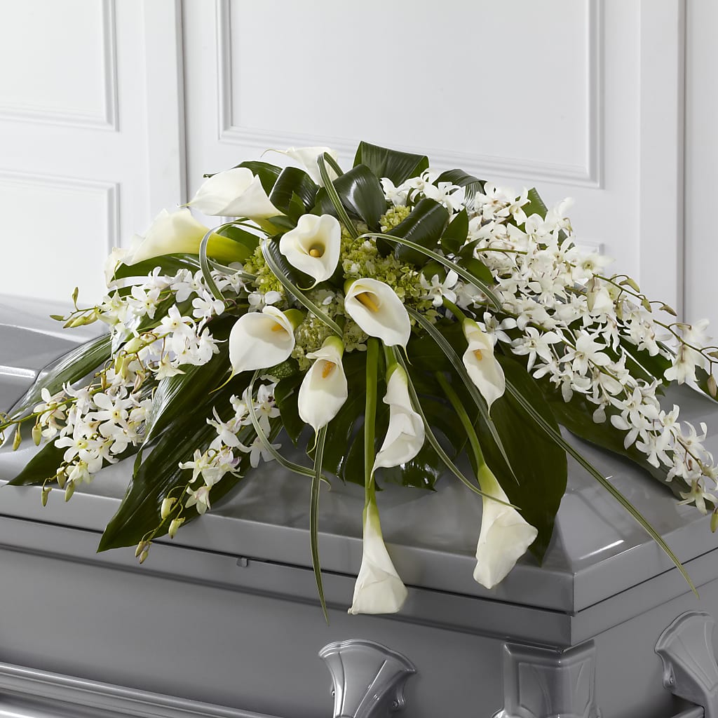 Angel Wings Casket Spray – PETAL & VINE DESIGN INC, Portage IN