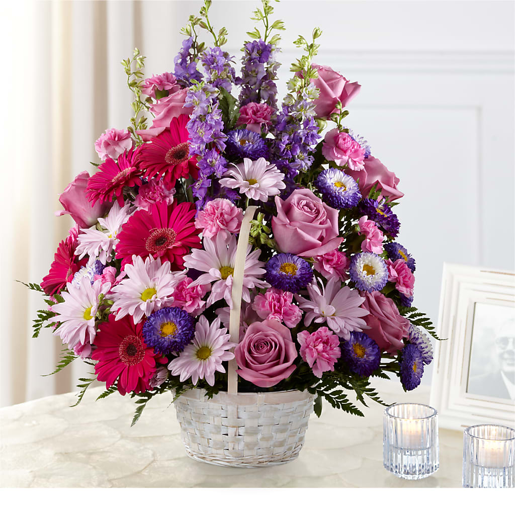 Pastel Peace Basket – PETAL & VINE DESIGN INC, Portage IN