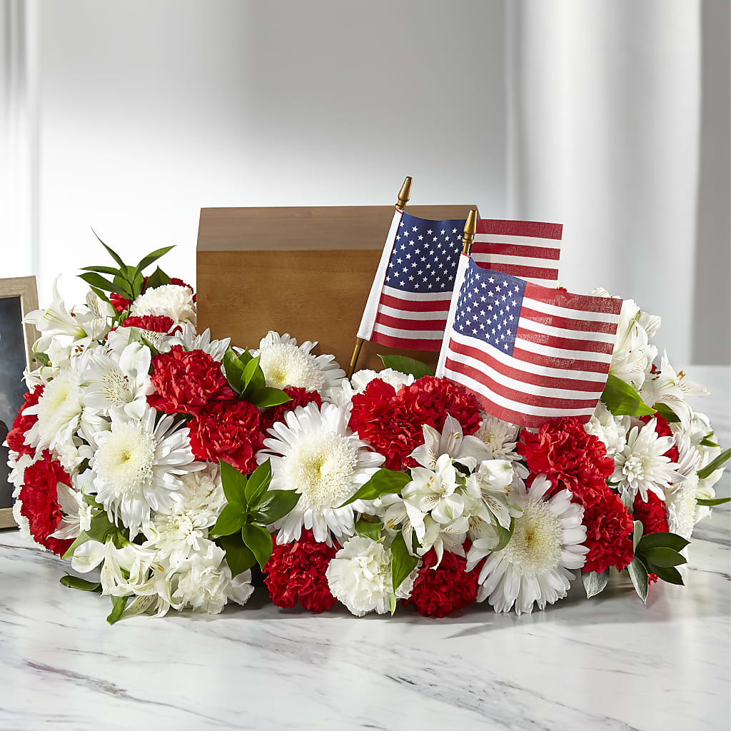 Spirit of Patriotism Cremation Adornment – PETAL & VINE DESIGN INC, Portage IN