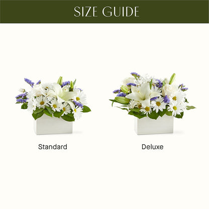 Beyond Blue Box Bouquet – PETAL & VINE DESIGN INC, Portage IN