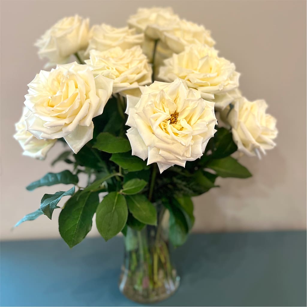 Long Stem Yellow Rose Bouquet – PETAL & VINE DESIGN INC, Portage IN