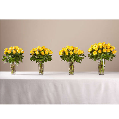 Long Stem Yellow Rose Bouquet – PETAL & VINE DESIGN INC, Portage IN