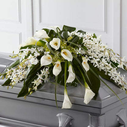 Angel Wings Casket Spray – PETAL & VINE DESIGN INC, Portage IN