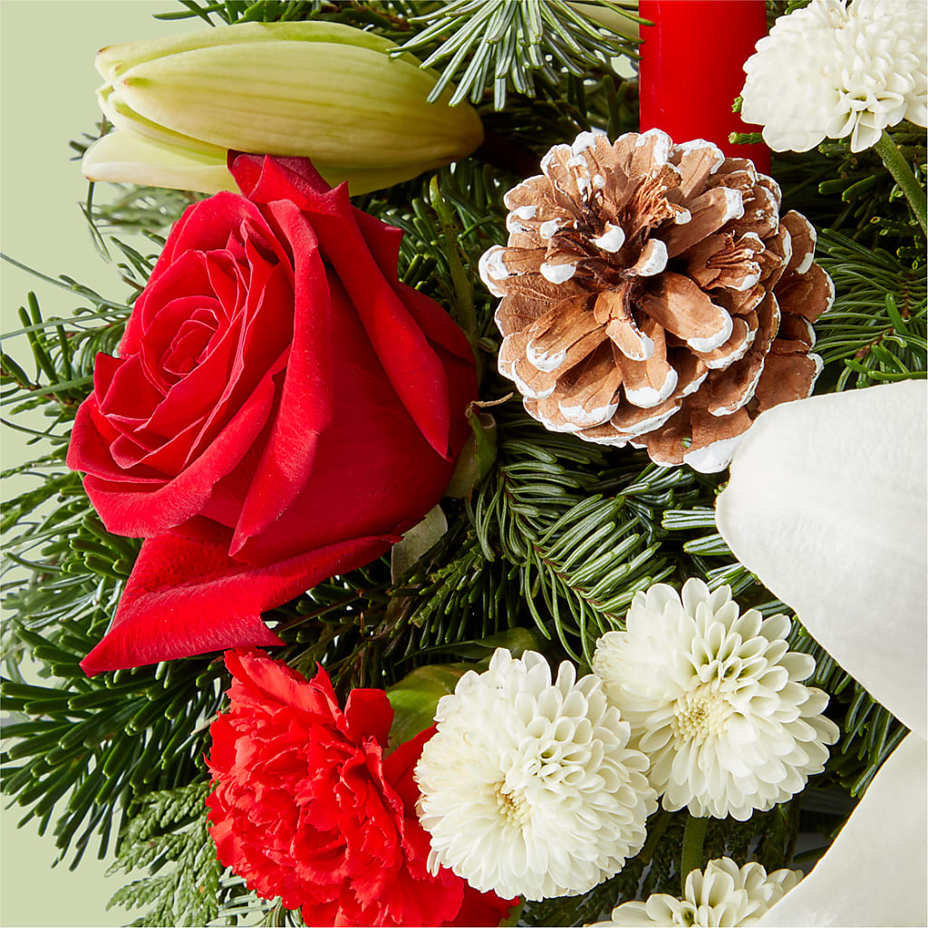 Seasonal Festivities Centerpiece – PETAL & VINE DESIGN INC, Portage IN