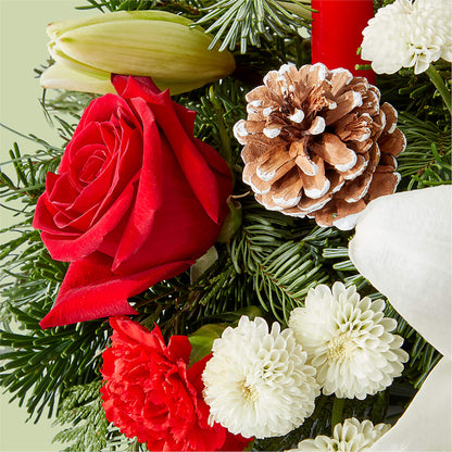 Seasonal Festivities Centerpiece – PETAL & VINE DESIGN INC, Portage IN